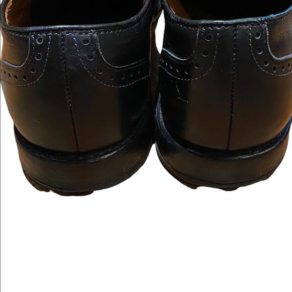 Allen Edmonds McClain Leather Black Wingtip Lace Up Shoe Mens 13B main image 4